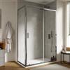 DEGHI Box doccia 65x130 cm scorrevole con vetro trasparente e profilo cromo 190h - Mirea