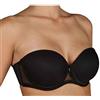 Selene, Reggiseno Donna a Fascia, con Coppe Pre-Formate, Ferretto e Trasparenze, Spalline Inseribili, Collezione Esmeralda, Colore Nero, Taglia 6C