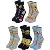 United Labels 5 paia di calzini Spongebob per uomo, nero grigio blu, 40-45, calzini da uomo, calzini da uomo