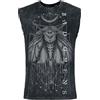 Bad Omens Shadow Moth Uomo Canotta Grigio 100% Cotone Regular