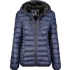 Geographical Norway Alaric Lady - Giacca Donna Imbottita Calda Autunno-Invernale - Cappotto Caldo - Giacche Antivento A Maniche Lunghe - Abito Ideale (Blu Marino M)
