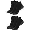 Hanes Men's Max Cushion Ankle Socks 6-Pair Pack, Available in Big & Tall