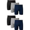 Hanes Underwear Boxer Briefs Pack, Cool & Breathable Cotton Moisture-Wicking Underwear for Men, No Ride Up Boxer Corti Uomo (Pacco da 6)