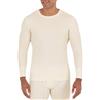 Fruit of the Loom, Maglia intima termica da uomo, a girocollo, in tessuto a nido d'ape riciclato (confezione da 1 pezzo e da 2 pezzi), Naturale, M