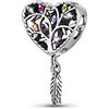 GNOCE Ciondolo a forma di cuore in argento Sterling a forma di albero della vita, per donne, ragazze, moglie, figlia
