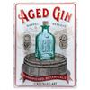 Nostalgic-Art Targhe Vintage, Aged Gin Barrel - Idea Regalo per Amanti dei Cocktail, in Metallo, Design Retro per Decorazione, 30 x 40 cm