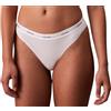 Calvin Klein Donna Perizoma Thong Intimo, Bianco (White), XL