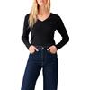 Levi's Essential Housemark Long-Sleeve Vneck Maglietta Donna