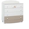 Foppapedretti Dolcecuore Cassettiera, ‎91 x 50 x 100 cm, 48 Kg, Bianco/Beige