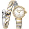 Just Cavalli Signature Snake Sirena - Orologio Da Polso Da Donna Al Quarzo Moda Bracciale E Cassa In Acciaio Inox Di Colore Grigio Quadrante Analogico Grigio - JC1L351M0055