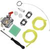 Auratrove Kit carburatore WT-458 per decespugliatore Homelite, installazione in acciaio, compatibile con modelli A03003 A03002 ST145 ST155 ST175 ST185