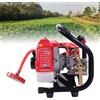 RUETERY idropulitrice a benzina a 2 tempi, idropulitrice professionale 0,9 CV, tubo ad alta pressione da 1,2 m, tubo ad alta pressione da 10 m, 4 dischi di ricambio e 1 pistola a spruzzo, serbatoio carburante