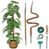 VirtuGro 2PCS Supporto per Piante 120cm Sostegno per Piante Rampicanti Pieghevoli Supporto Piante Interno di Cocco a Doppia Estremità Supporto Piante Con Lacci e Linguette per la Modellazione