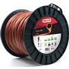 Oregon Filo da Taglio Resistente al calore per Decespugliatore, Tosarba e Tagliabordi in Nylon Robusto e Flessibile, Adatto alla maggior parte delle marche, 3,0 mm x 224 m (545824)