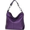 AMBRA Moda GL033 - Borsa a spalla da donna in vera pelle italiana, borsa a tracolla, borsa a mano da donna
