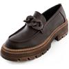Toocool Scarpe Donna College Mocassino carrarmato Casual YG898 [Marrone, 41]