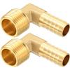 Kozelo 2 Raccordi A Innesto Per Tubo In Ottone 3/8 Innesto Per Tubo A Raccordi Maschio NPT 3/8 Per Macchine Domestiche, Vasche Idromassaggio E Sistemi Di Irrigazione