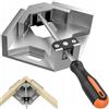 Retoo Serra Giunto Angolo A 90 Gradi, Falegnameria Strumenti, Maniglia Gommata, Materiale Lega Di Alluminio, Morsa Angolare Per La Lavorazione Del Legno, Ingegneria, Cornici Foto, 21,5 cm X 28,5 cm