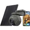 EZVIZ 4G LTE 4K Telecamera di Sorveglianza Wifi Esterna senza Fili con Pannello Solare, 4G/Wi-Fi Auto Switch, Modalità AOV, Rilevamento di 20+ Forme di Animali, Persone/Veicoli, EB8 Pro Ranger Kit