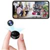 LySuyeo Mini Camera 1080P - Telecamera interna WLAN con trasmissione dal vivo tramite app, rilevamento del movimento, visione notturna, supporto magnetico, funzionamento a batteria e USB, ideale per