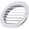 AERZETIX Griglia di ventilazione/aerazione Ø95 mm rotonda da incasso in plastica ASA per interno e esterno/colore bianco