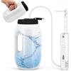BORDRISE Bidet portatile da 2,5 l, doccia elettrica con 2 livelli di pressione, con batteria da 1600 mAh, IPX6, impermeabile, bidet da viaggio per post-parto, anziani e cura dei bambini