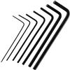 Ryaupy 7Pcs 0.7mm-3mm Mini Chiave a Brugola Chiave Set - Set di Strumenti per Lavori Raffinati - Mini Chiavi Esagonali(Nero)