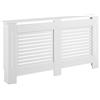 [en.casa] Copritermosifone Mobile Copri Radiatore con Griglia Frontale Copertura per Termosifone Protezione Radiatore Larghezza Mobile 172 cm - Bianco