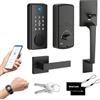 MYPIN Serratura Intelligente per Porta con Set di Maniglie, Senza Chiave
