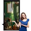 LIUJYUAN Zanzariera Magnetica per Porta 63 x 126 cm con Magneti, Chiusura Automatica Zanzariere Magnetiche Balcone Senza Foratura, Anti Zanzare Insetti Adatto a Bambini e Animali, Nero