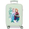 Disney Joumma - Valigia da cabina Disney Frozen, 33 x 50 x 20 cm, rigida in ABS, chiusura a combinazione laterale, 28 l, 2,2 kg, 4 ruote doppie, bagaglio a mano