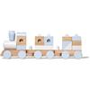 Melissa & Doug Jumbo Treno impilabile Naturale, Costruzione e Veicoli, Giocattolo in Legno, 2+, Regalo per Ragazzo o Ragazza