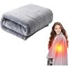 Kouamor Coperta elettrica USB 140 x 80 cm, senza fili, con 3 livelli di calore (35 °C, 45 °C, 55 °C), riscaldamento rapido in 15 secondi, lavabile in lavatrice, ideale per casa, ufficio, viaggi e campeggio