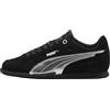 PUMA Bella Donna SD Metallic JR Sneaker, Nero Argento, 4 UK, Puma Black Puma Silver, 4 UK