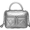 FONETTOS Y2K Sourpuss - Borsa a tracolla da donna, alla moda, alla moda, A-argento., Small