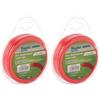Riegolux 107665 Filo Decespugliatore Nylon Quadrato, Giallo/Rosso, 2 mm x 20 m (Confezione da 2)