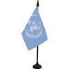 AZ FLAG Bandiera da Tavolo ONU 15x10 cm Poliestere 100D Base Plastica