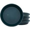 The HC Companies SLI10000B91T032LREFY - Sottovaso Rotondo Classico, in plastica, 25,4 cm, Confezione da 4, Colore: Verde