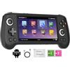 Voacle Console di gioco portatile retrò RG556, sistema Android 13 Unisoc T820 processore 5.48 touch pollici AMOLED schermo 5500 mAh supporto batteria WiFi online DP uscita (nero)