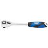 Draper 26504 - Cricchetto reversibile a 72 denti, attacco quadro da 1/2, con impugnatura morbida, colore: blu
