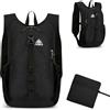 Azarxis Zaino Pieghievole 15L Ultraleggero, Zaino Casual Portatile per Scuola, Palestra, Trekking, Hiking, Viaggio - Uomo e Donna (Nero)