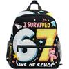 ISAOA Childlike Six Seven, zaino per la scuola materna, per bambini, per scuola materna, stile casual, per ragazzi e ragazze, Colori30, S, Zaino daypack