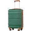 COOLIFE Valigia Cabina 55x35x20cm Ryanair EasyJet Bagaglio Mano Rigida | PC+ABS Lucchetto TSA 4 ruote, leggera e resistente - Ideale per brevi soggiorni, viaggi d'affari, weekend & city break