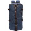 DORRISO Classico Vintage Zaino Uomo Grande Convertibile Borsone da Viaggio con Scomparto Nascosto per Weekend Viaggio Escursionismo Quotidiano Alpinismo Campeggio Tela Uomo Borsa Sportiva Blu