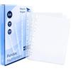 RAYLU PAPER - Buste Perforate Trasparenti A4, 100 Pezzi, Buste Trasparenti per Documenti, Sacchetti in Plastica con Foratura Universale e Apertura Superiore (Pelle d'Arancia, A4-60 micron)
