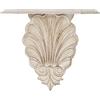 Biscottini Mensola shabby chic da parete 39x24x37cm Made in Italy - Mensola da muro bianca in legno | Mensole shabby chic da parete artigianali