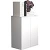 VCM Cassettiera in Legno credenza credenza Mobile Dalosa 2 Ante a Battente Cassettiera in Legno credenza credenza Mobile Dalosa 2 Ante a Battente Bianco
