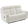 Vente-unique - Divano relax 3 posti Vineta - pelle - bianco