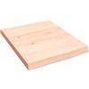YUTAASU Mensola da parete in legno massiccio di quercia, 40 x 50 cm, non trattata, realizzata a mano, con bordo naturale, per soggiorno, camera da letto, cucina, bagno