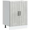 vidaXL Mobile Base Lavello Lucca Grigio Cemento in Legno Multistrato